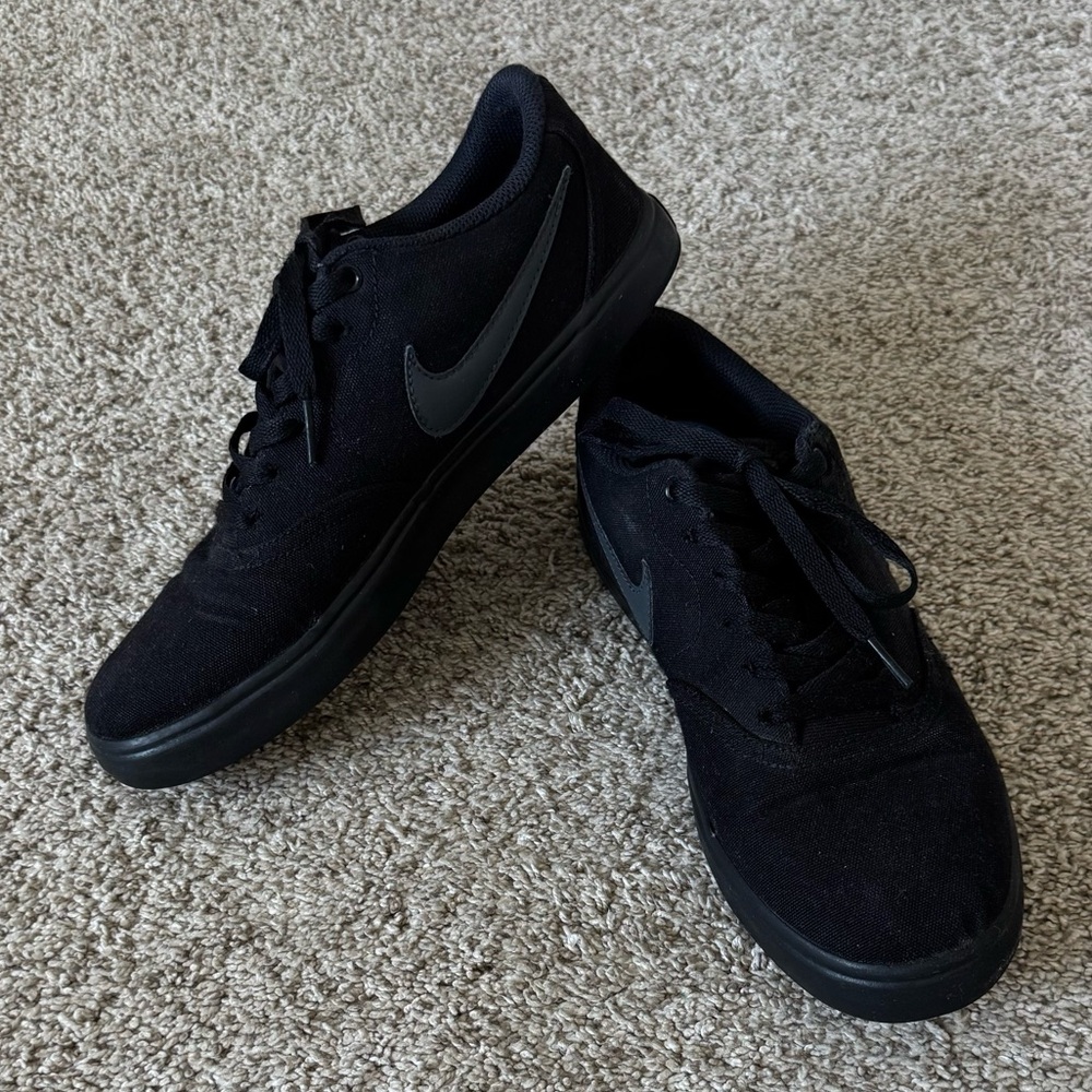 NIKE MENS SB CHECK SOLARSOFT SNEAKER - BLACK sneakers shoes size 8.5 - Picture 15 of 16